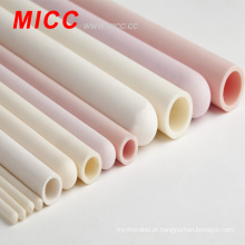 Tubo de alumina refratário tubo de alumina de MICC 99% USO 1700C tubo cerâmico